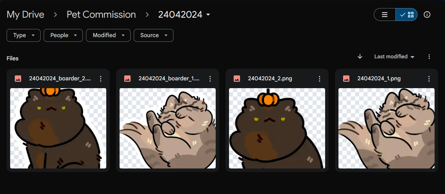 Full resolution image of the final product(s) sent to Clients via google drive as a .png file. Commission is completed!